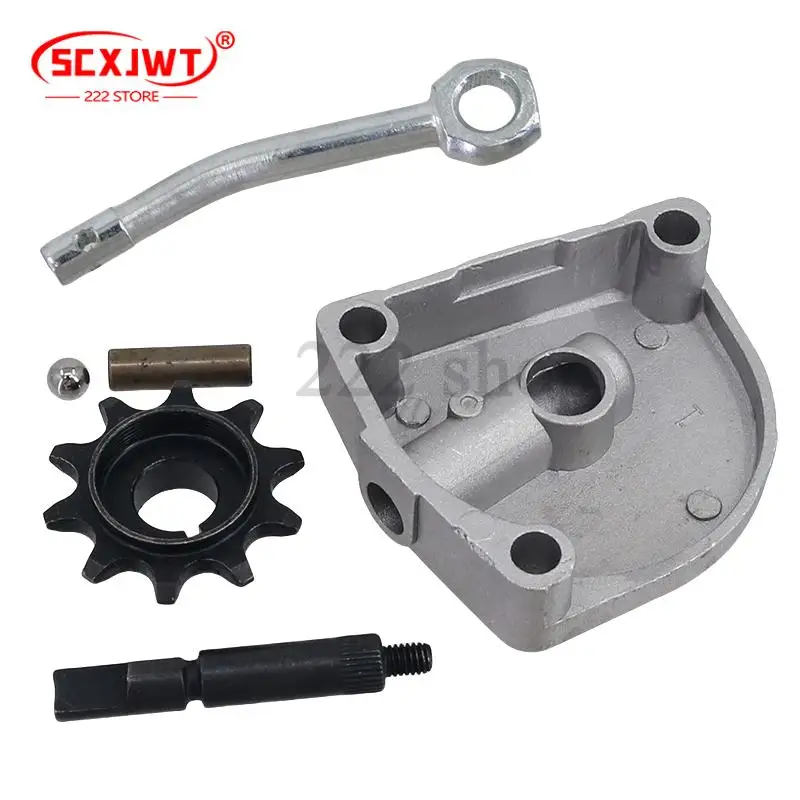 For  Moped 10-Teeth Sprocket 3 Holes Clutch Cover Kit For 49cc 60cc 66cc 80cc Motorized Bicycle
