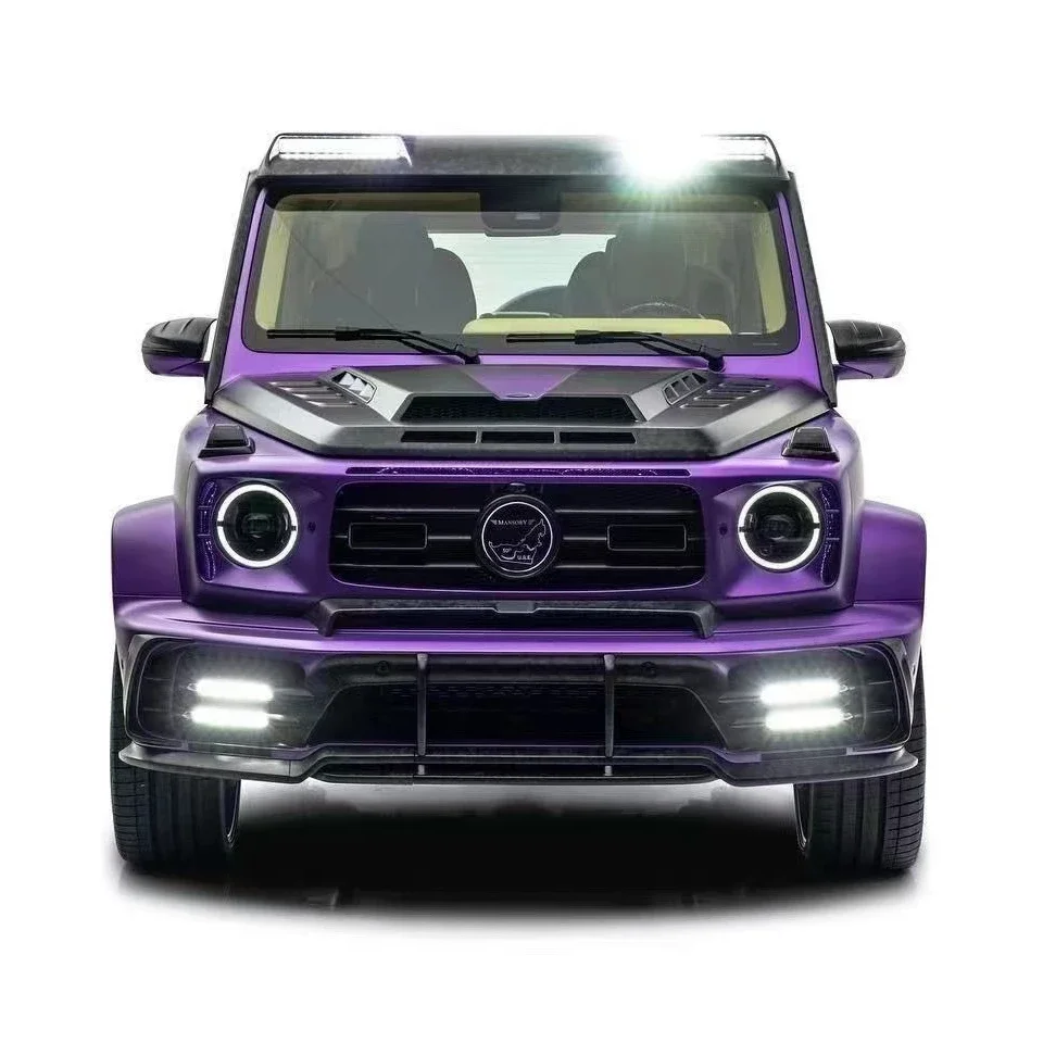 for Mercedes W464 G500 G63 Carbon fiber body kit W464 Upgraded MSY P920 style front and rear bumper Spoiler hood body kit