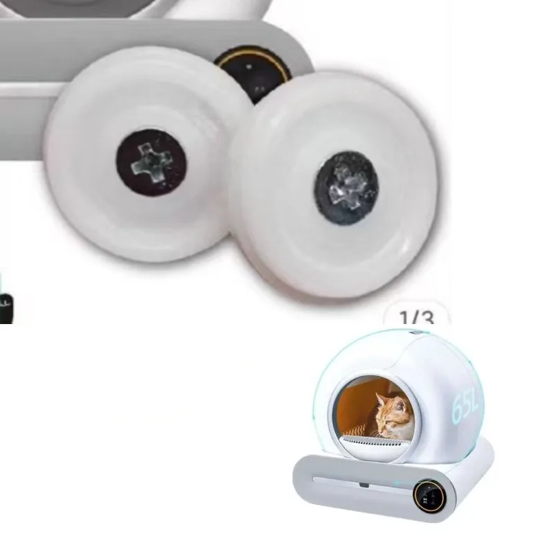 White Roller for TONEPIE Ti Pro Smart Automatic Cat Litter Box Roller Replace Maintenance  Cats Toilet Control Sandbox Accessory
