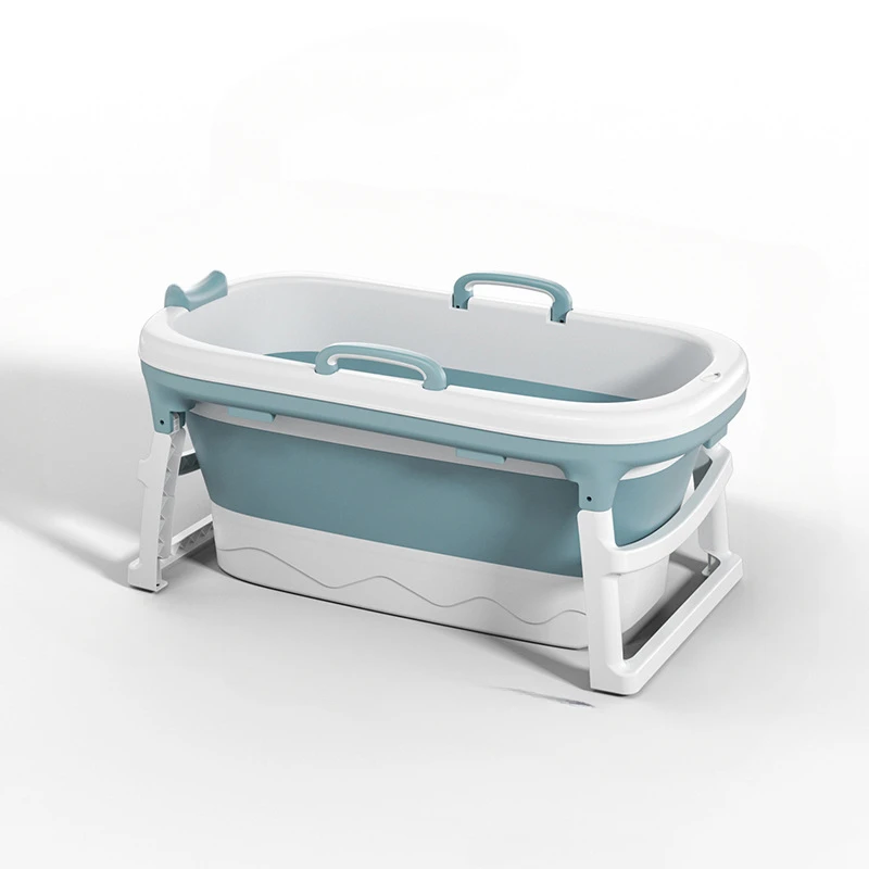 

Simple Household Bath Barrel Portable Bathtubs Adult Foldable Bath Barrel Plastic Tub Whole Body Barrel Tub