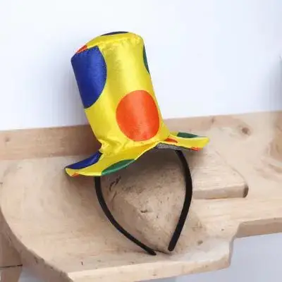 

Headband Clown Hat Headband Knitted Fabric Comfortable Size Perfect for Carnival Halloween Cosplay Costume Party
