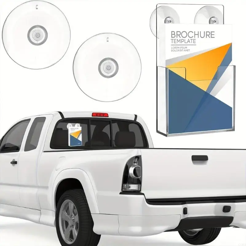 CORA Shockproof Clear Acrylic Display Rack Using Suction Cups For Easy Wall Mounting