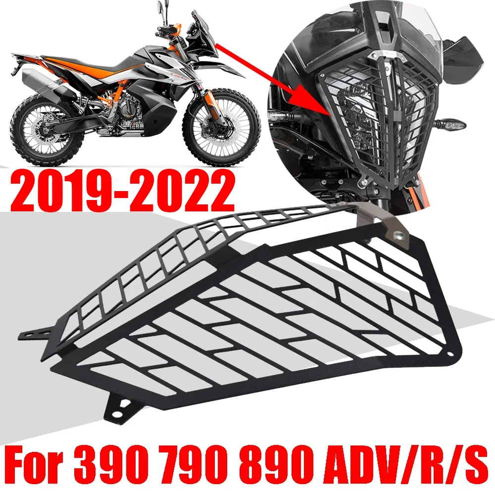 Ktm 390 790 890アドベンチャーr用モーターサイクルヘッドライトプロテクター,2019 2020 2021,スペアパーツ