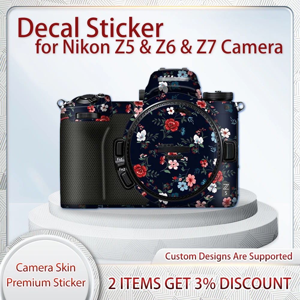 Z7 câmera premium envoltório coberto z6 película protetora para nikon z5 z6 z7 câmera pele decalque capa filme z5 decalque pele anti-risco