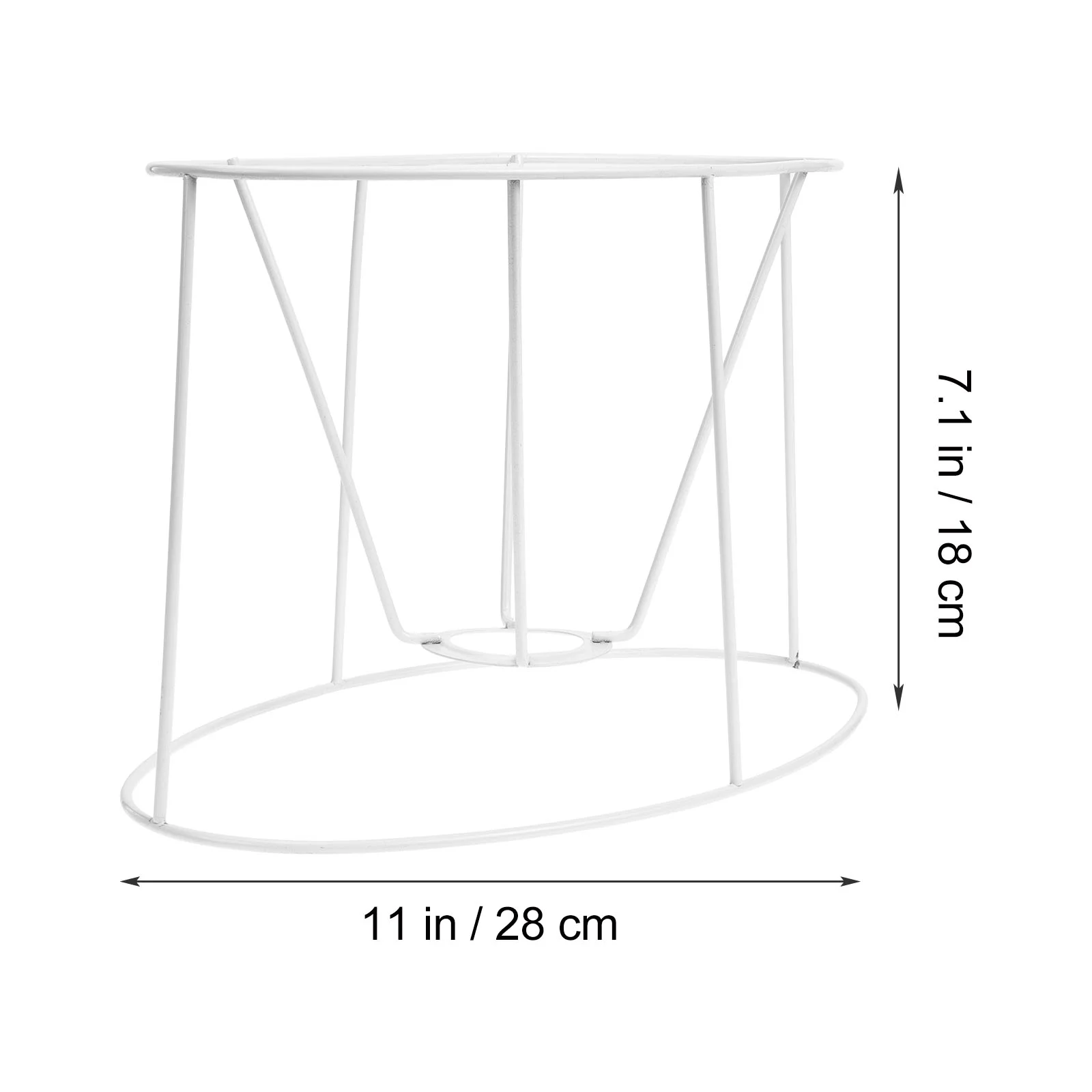 Lamp Shade Lampshadess Ring Holder Frame Wire Drumiron Whitesmall Chandeliers Round Clip Silver Replacementframes Harp