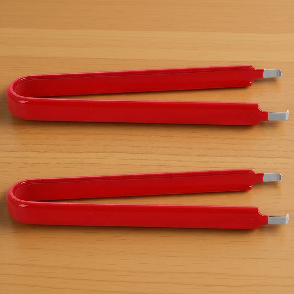 

2Pcs Car Fuse Puller Tool Multifunctional Design Durable Material Portable Convenience Electrical Relay Removal Tweezers