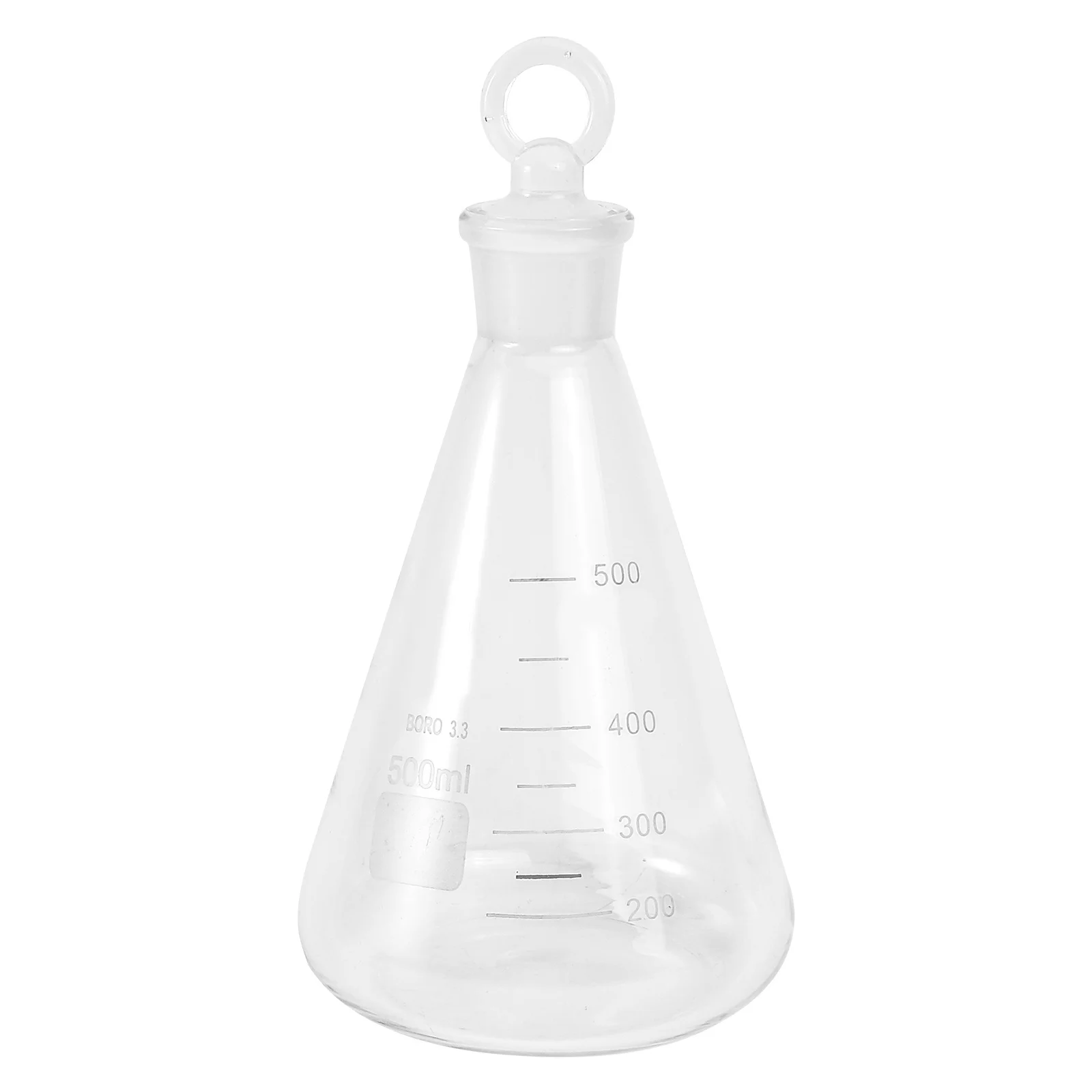 

1Pcs Borosilicate Glass Flask Conical Flask Clear Scale Smooth Surface for Chemistry School Experiment Laboratory Equipment