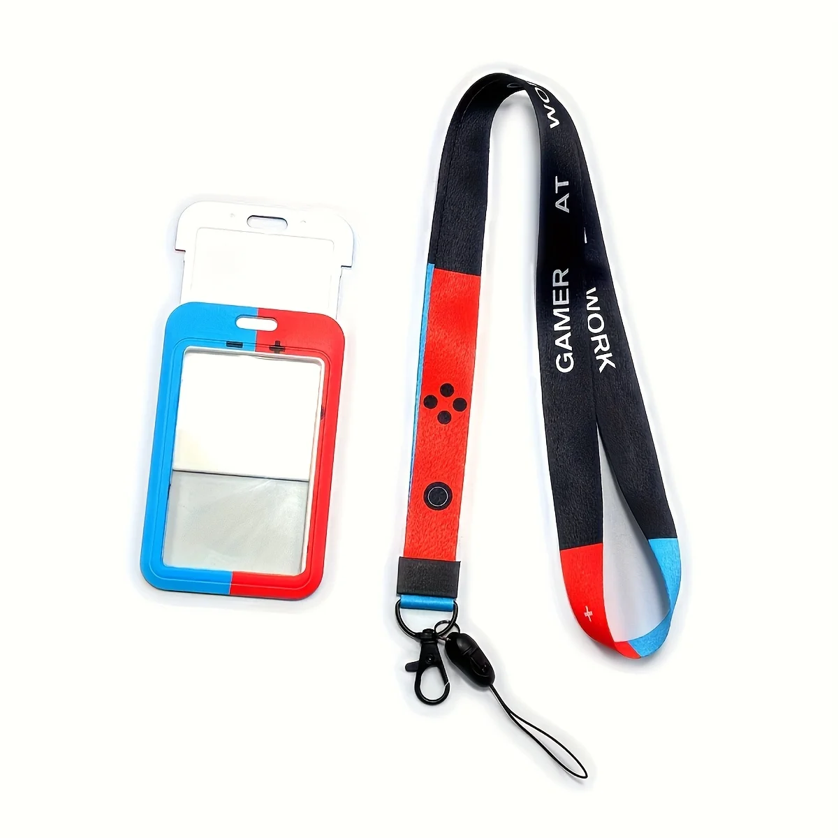 Game Controller Badge Holder Name Tag Lanyard ID Card Neck Strap Keychain Certificate Stand