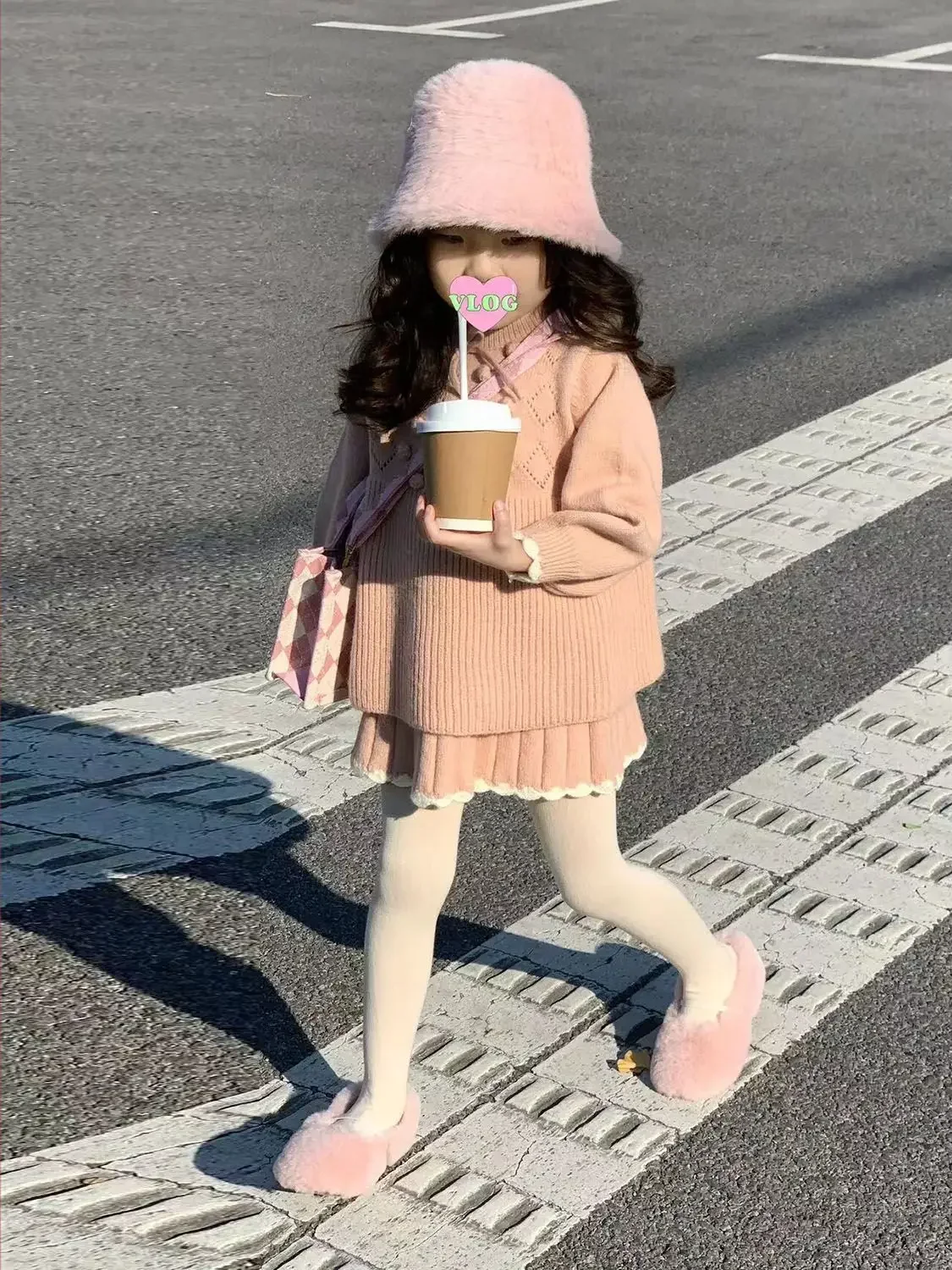

Fashion Style Sets Baby Girl Knitted Sweater Solid Skirt Two Piece Suit Kids Clothes Girl Dress Suit 2025 Autumn Winter Korean