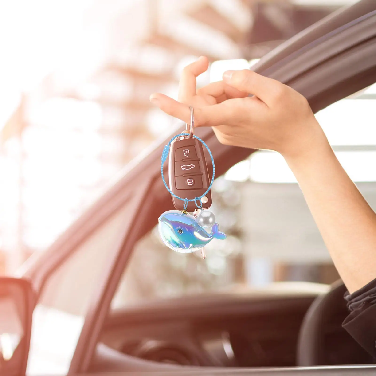 Creative Keychain Customizable Whale Shaped Mini Cartoon Animal Charm for Bag Backpack Decorative Exquisite Funny Beach Capybara