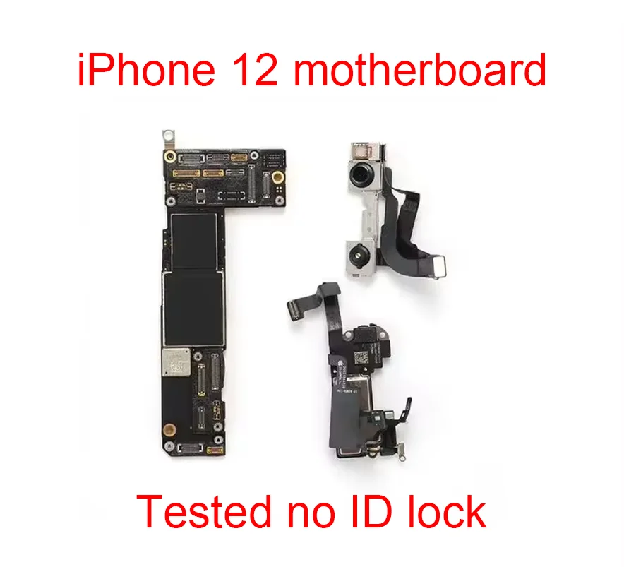 Unlocked Motherboard Clean iCloud For iPhone 12/12 Pro Max Motherboard With Face ID Support iOS Update Logic Mainboard replace