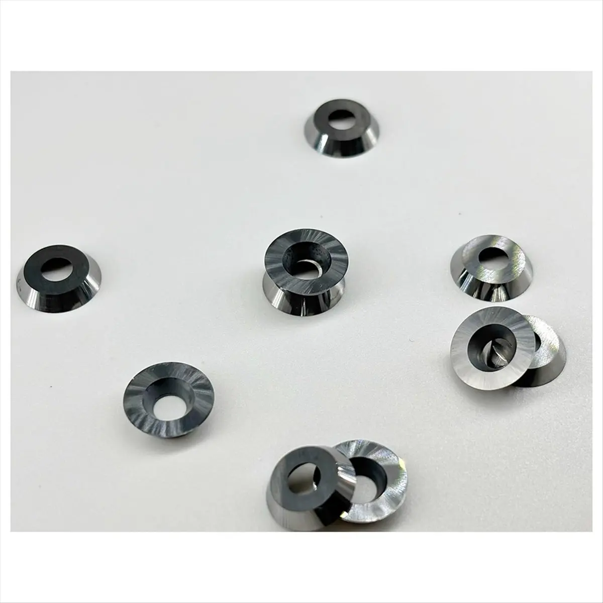 Y1043A J~R12 Carbide Inserts - 12mm Indexable Cutter Blades for Woodturning, 10pcs + 5 Screws, for Mini/Pro Lathe Tools