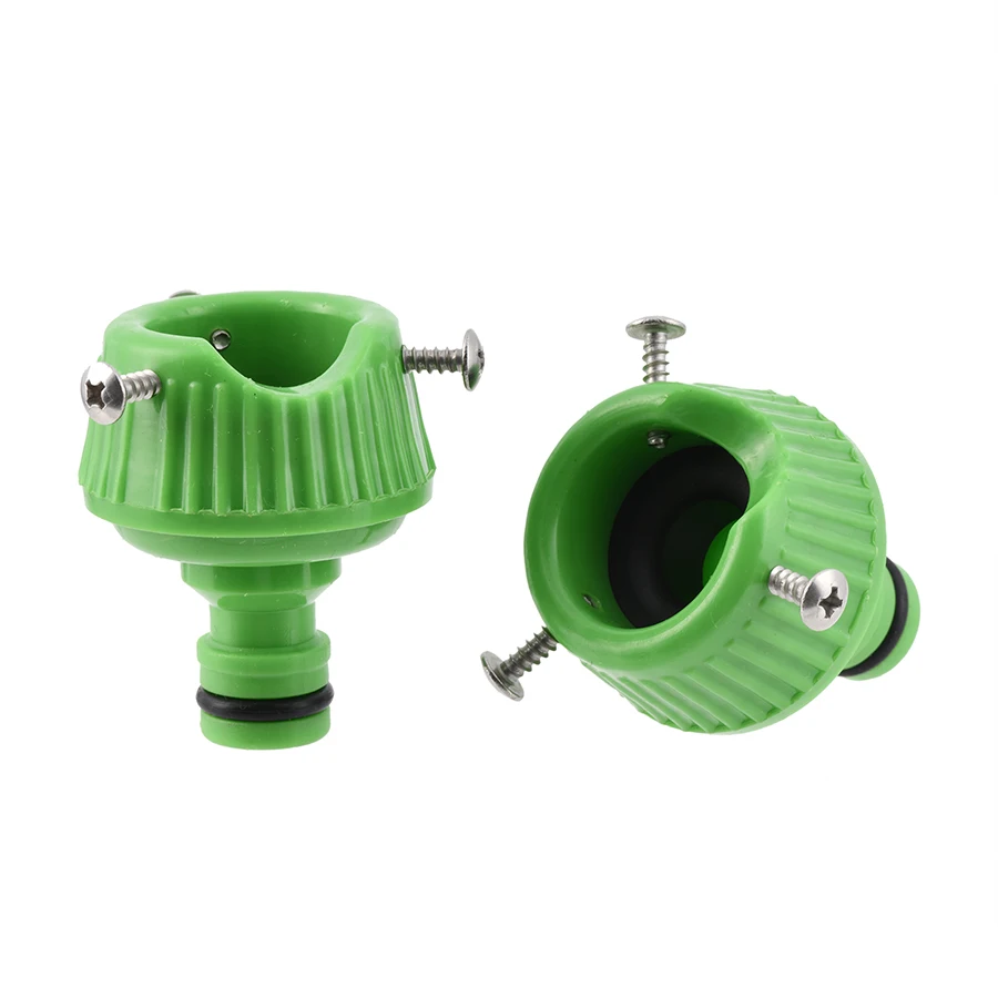 Universal Garden Tap Connector Plastic Hose Adapter with Screws for Kitchen Tap and Irrigation Use Easy to Install Leak-Proof