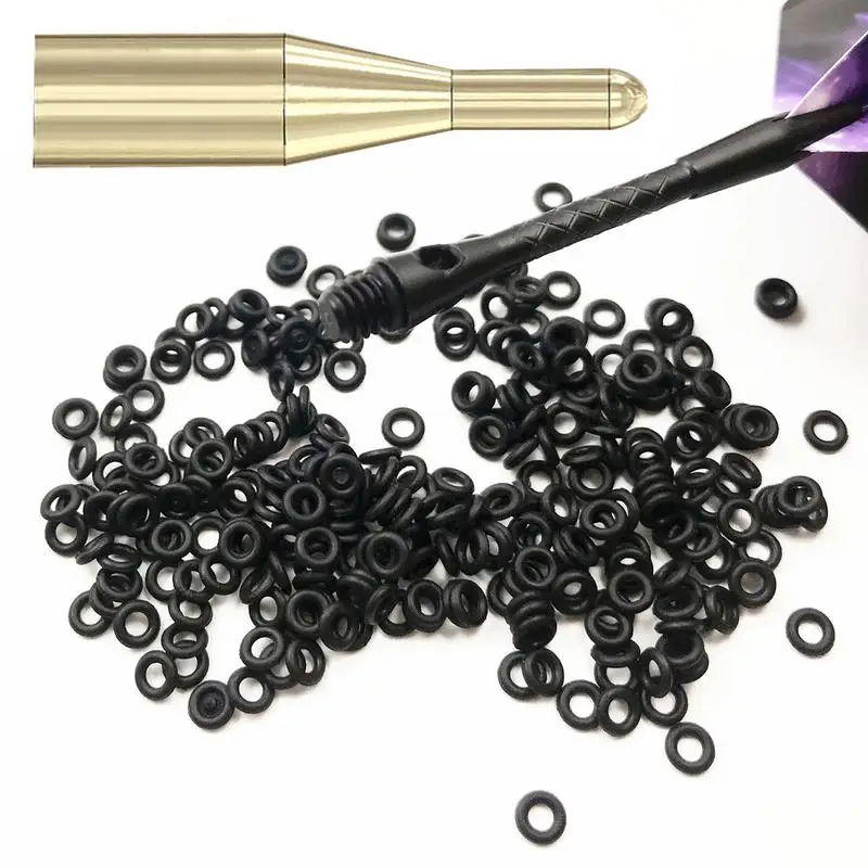 Rubber O Rings For Dart Shafts 100PCS Dart Shaft Rubber O Rings Long-Lasting Dart Rings For Most Darts Portable Dart Supplies