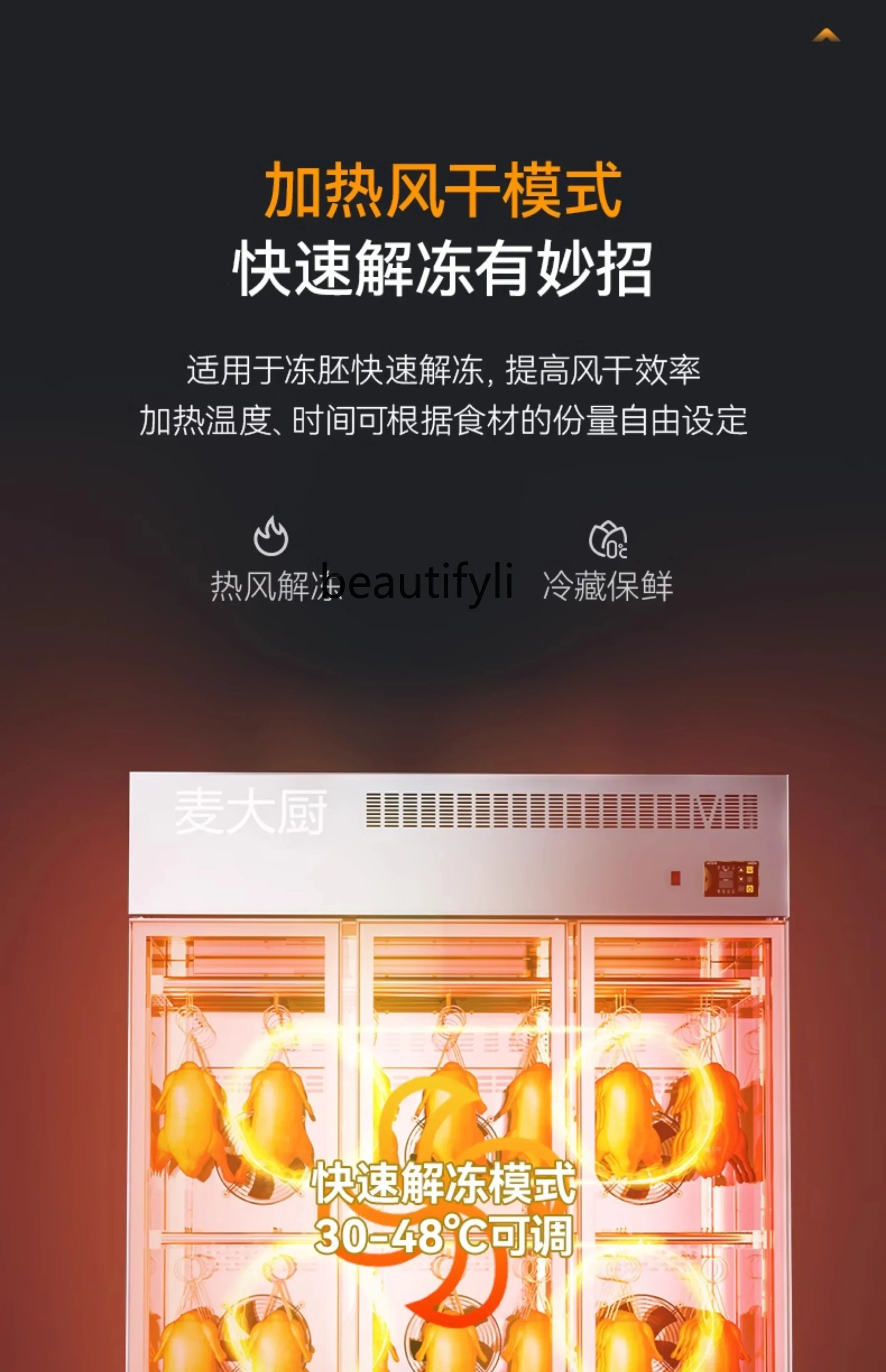 Intelligent duck drying cabinet commercial air drying drying embryo crispy roast duck roast duck fresh and dehumidified