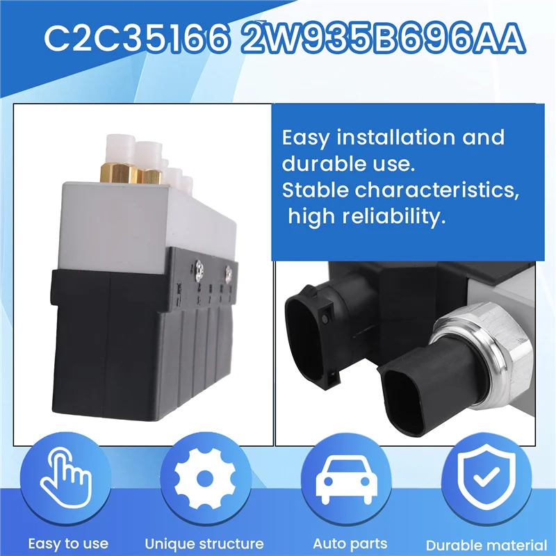 Air Suspension Control Valve Block C2C35166 2W935B696AA For Jaguar XJ6 XJ8 X350 X358 Shock Absorber Distribution Valve