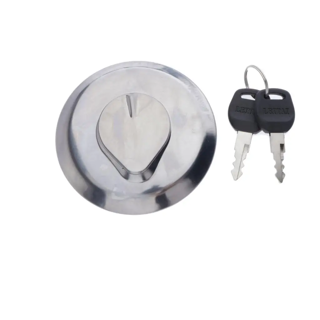 

Aluminum Motorcycle Gas Cap Tank Cover Lock Key Assembly Replacement for CM250C CB450 CB650 GL500/650 VF500F