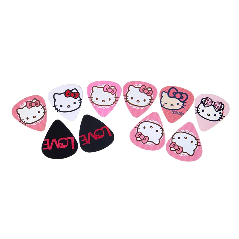 5Pcs Kawaii Guitar Picks Electric Smooth Bass Acoustic Guitar Instrument Accessories Gift Guitar Pick Tools