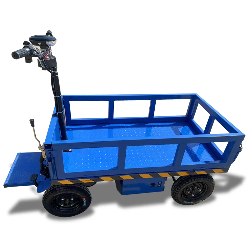 Specializing in the production of forward and reverse can be handed hand trolley electric platform cart for orchard pruning