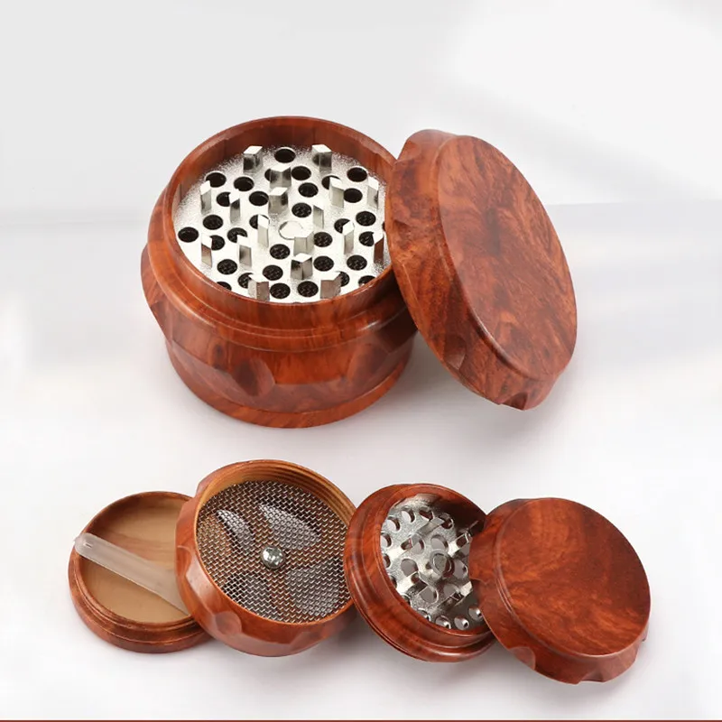 Resin Grinder 4 Layers Herb Grinder Machine  52/64mm Tobacco Smoke Crusher Hand Muller Mill Pollinator Smoking Tools