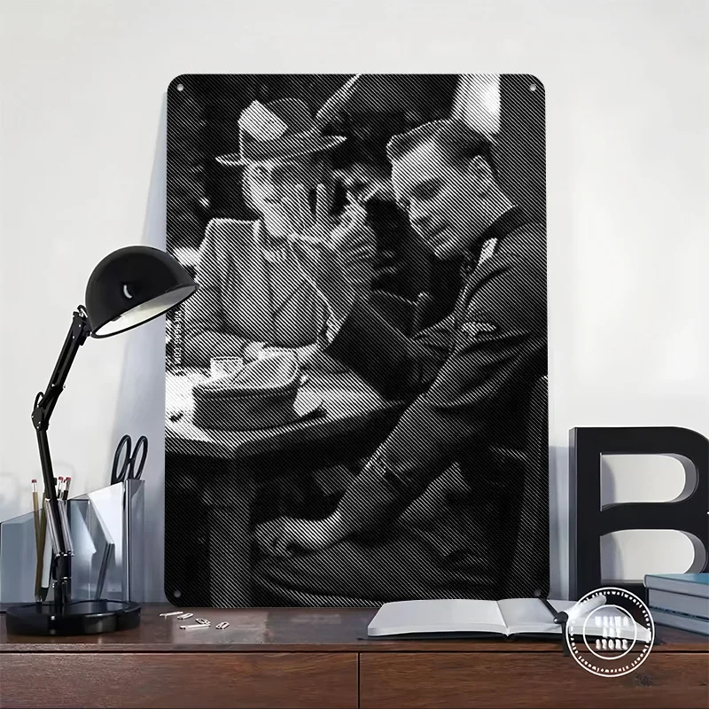 Archie Hicox Is Basterds ملصق معدني علامات القصدير جدار الفن مكتب ديكور علامة معدنية مخصصة للديكور المنزل خمر الداخلية #2