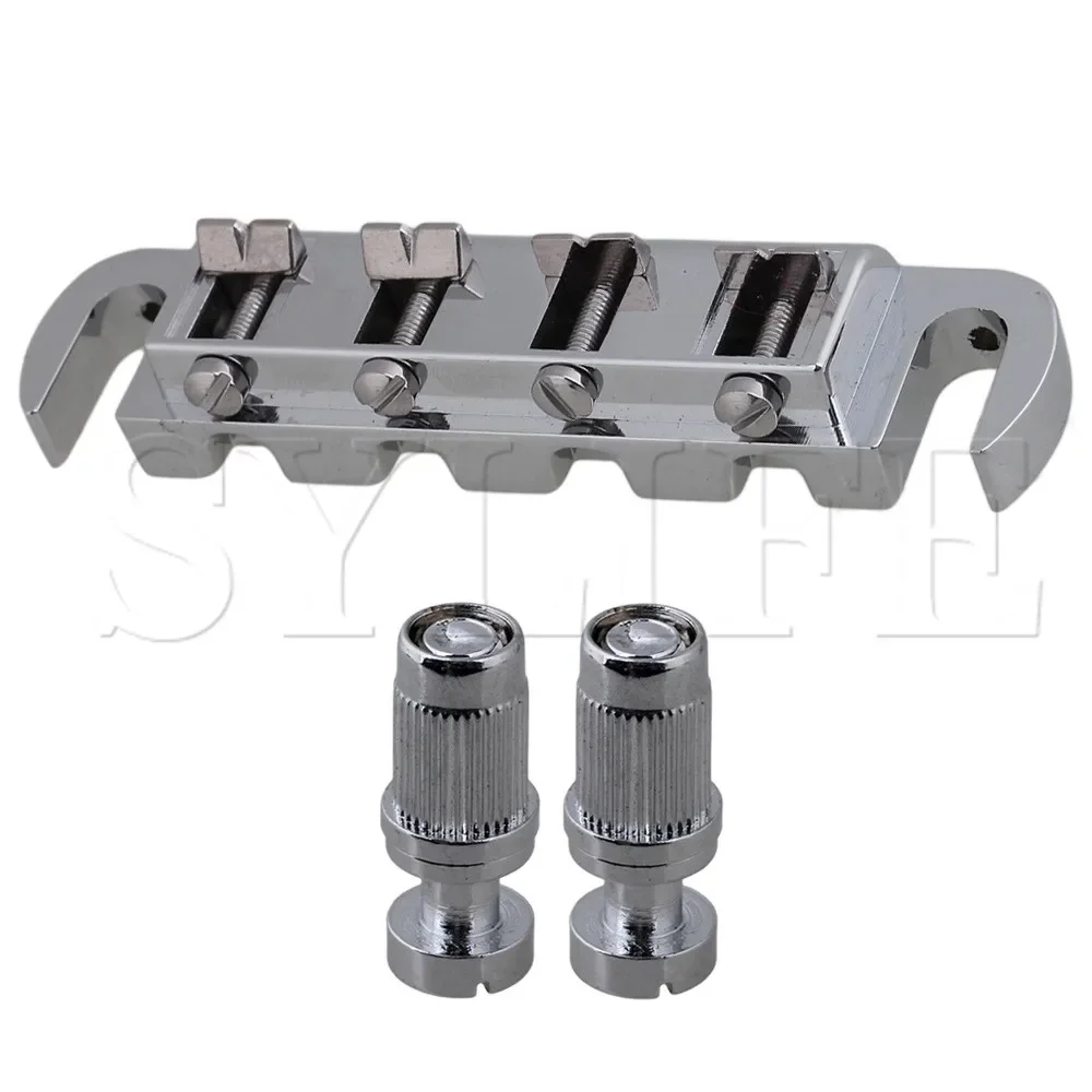 NEW Chrome Wraparound Bridge Tailpiece for 4 string Bass