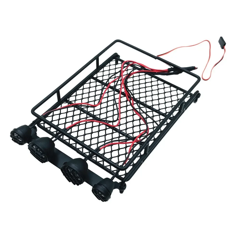 

Universal Roof Racks With LED Light for 1/14 1/12 1/10 RC Crawler Car SCX10 CC01 MN D90 D91 D99 MN90 MN99S