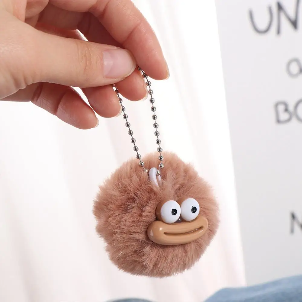 Porte-clés Clown drôle de dessin animé à la mode, Mini bouche de saucisse Y2K, pendentif en peluche à grande bouche moelleuse, décor de sac à dos