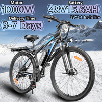 Electric Bicycle Ridstar S29PRO 1000W 48V15.6AH Adult Riding Electric Bike Hydraulic Shock Absorber Mountain Snow Off-road Ebike