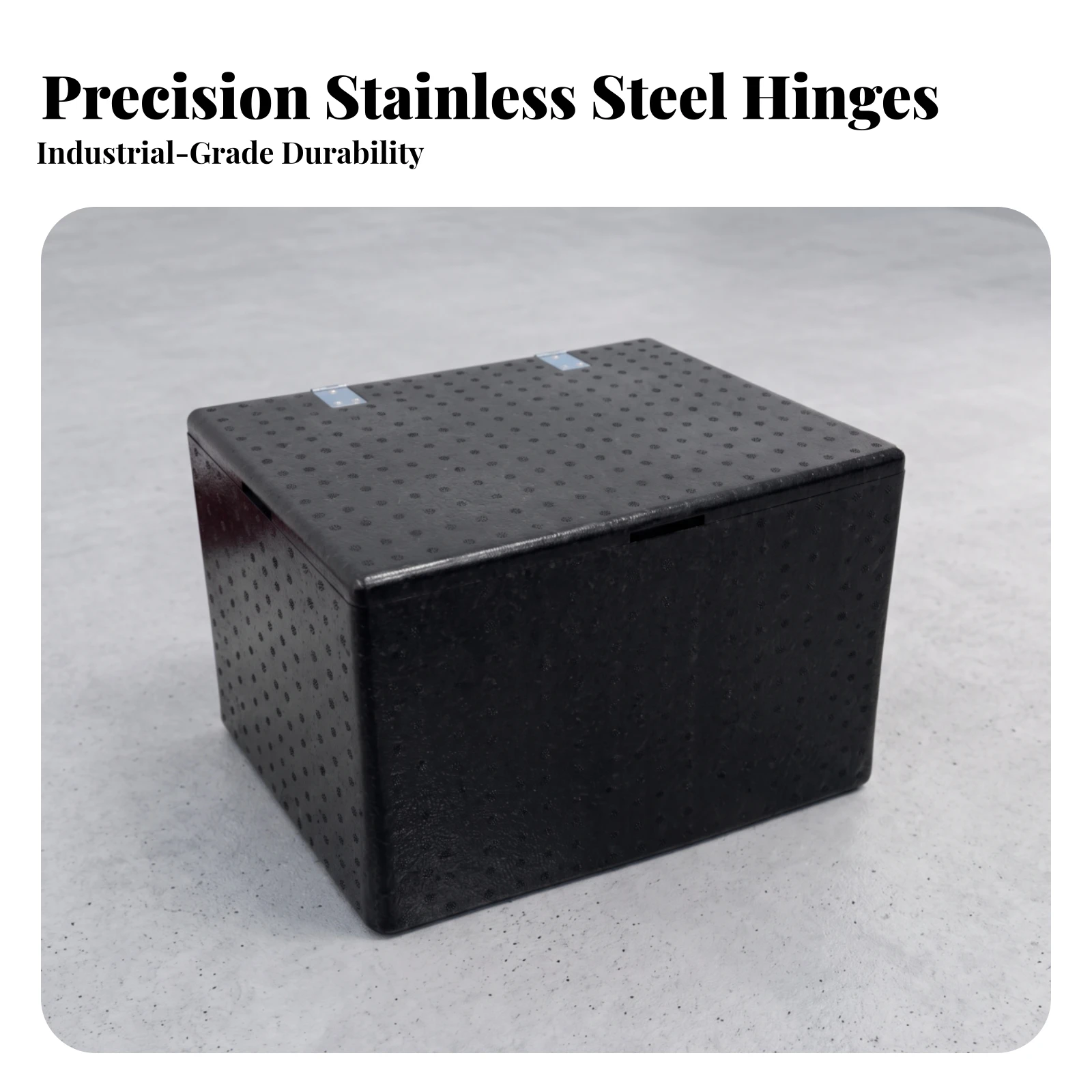 Expanded Polypropylene Cooler Box with Hinged Lid Large Capacity Insulated Foam Box with Lid Insulated Transport Container