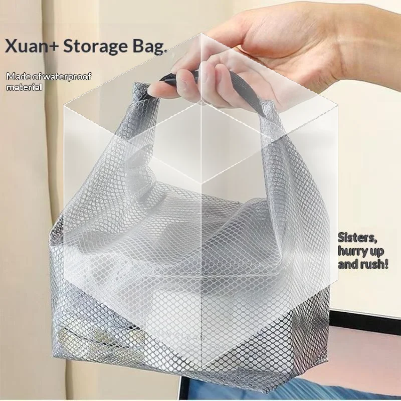 Tote Transparent Water-proof Cosmetics Bag Fashion Travel Portable Large Capacity Toiletries Pouch Trendy Women Clear Wash Bag