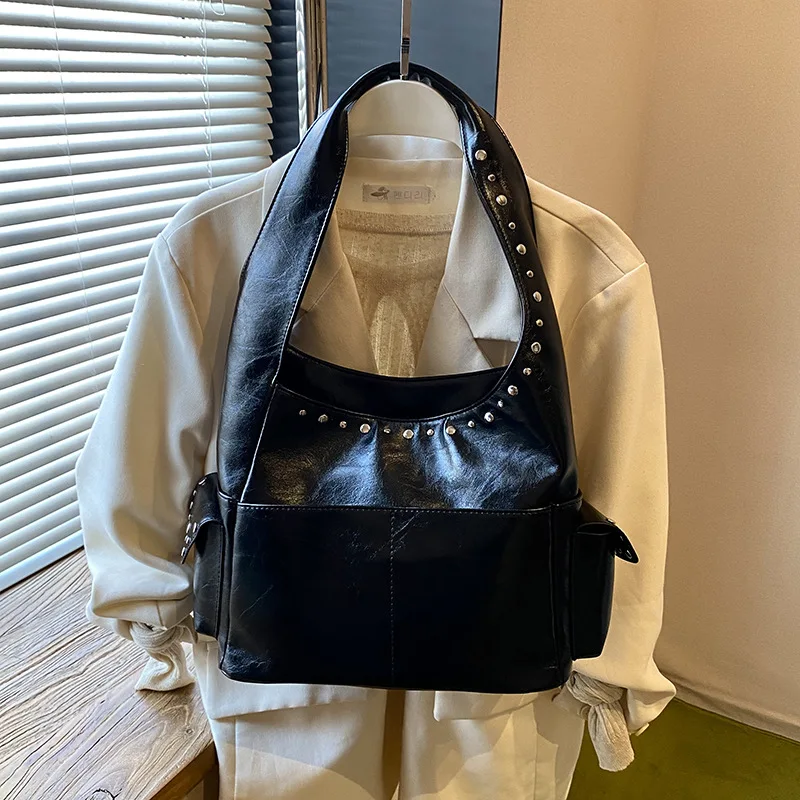 

2025 Retro Women's Underarm Bucket Bag, Genuine Leather Large Capacity Multi-way Shoulder Crossbody Purse, Vintage Tote