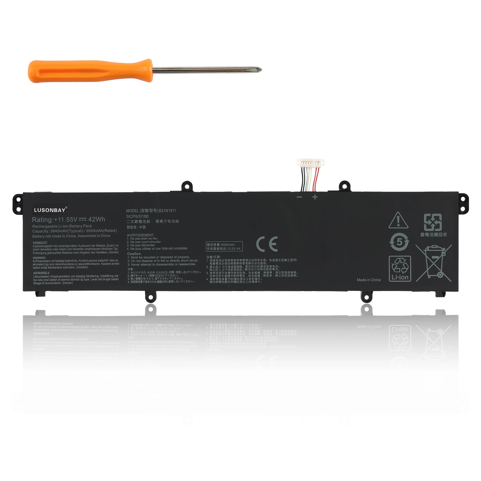 

B31N1911 Replacement Battery For ASUS VivoBook Flip 14 TM420IA TP470EA M413DA M413DA-EK162T M413DA-EK007T X421DA X421E M1502IA