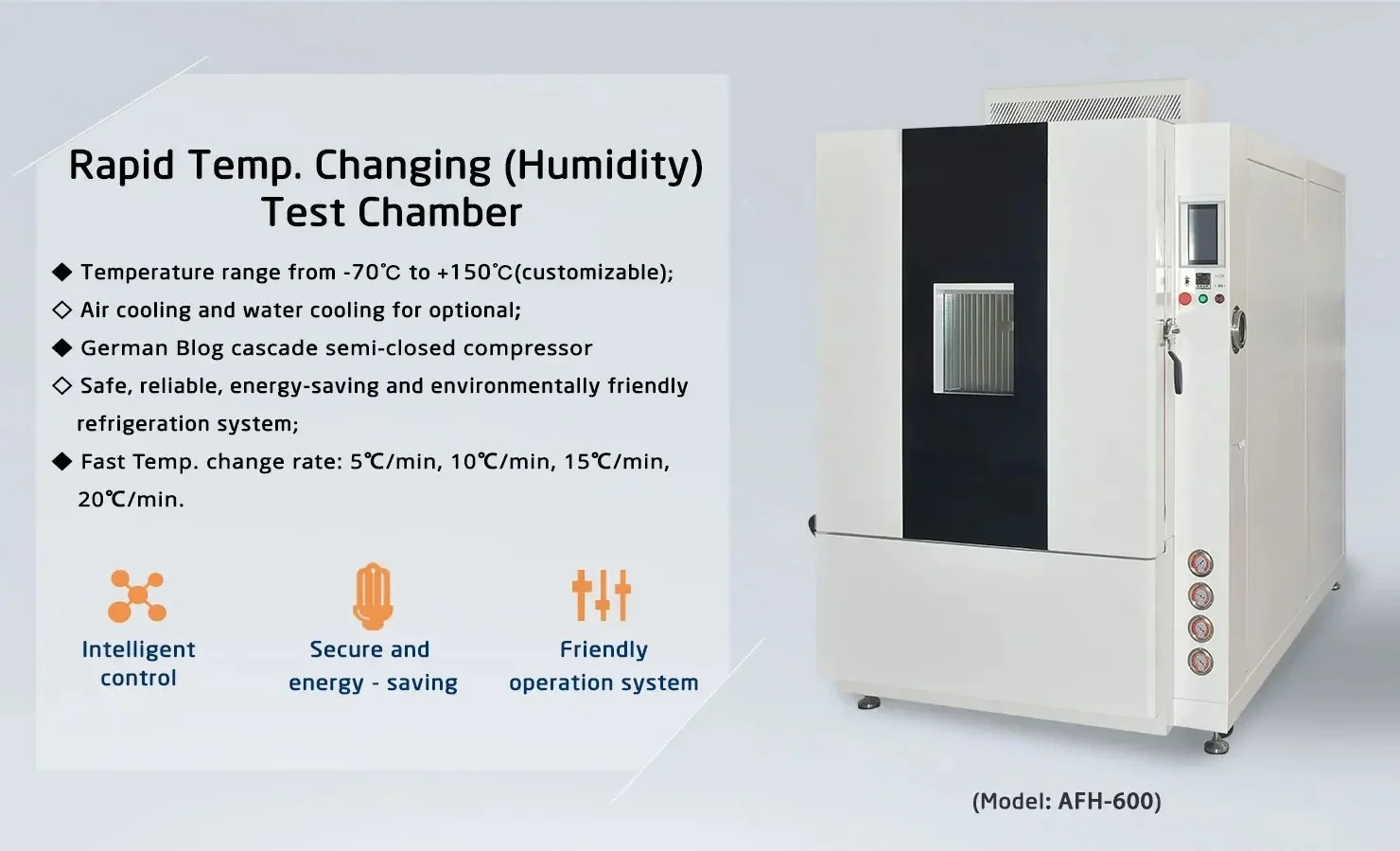 Programmable Chamber Humidity Environment Stability Climatic Testing Machine Fast Rapid Temperature HUmidity Change Test Change