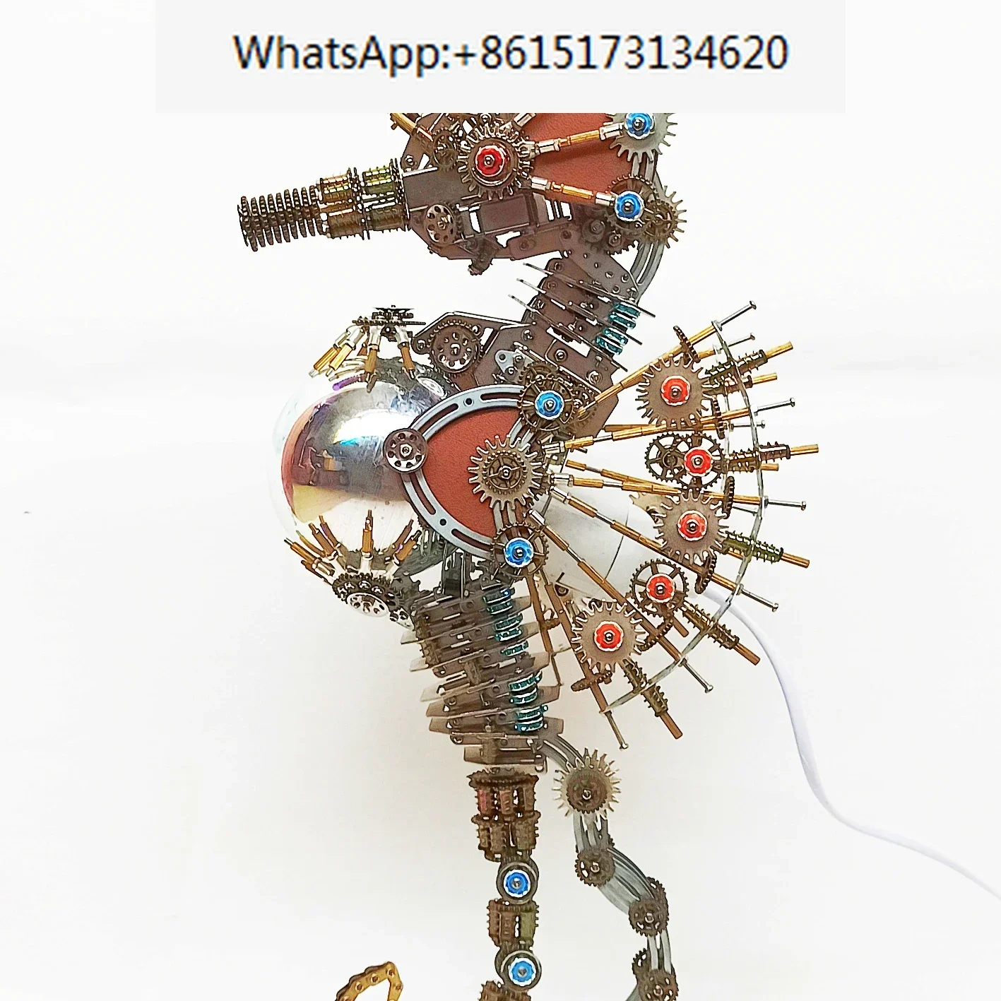 Metal Seahorse Puzzle  Kit Children's Adults  Seahorse Toy Ornaments Hand-made Diy Assembly Mechanical Model