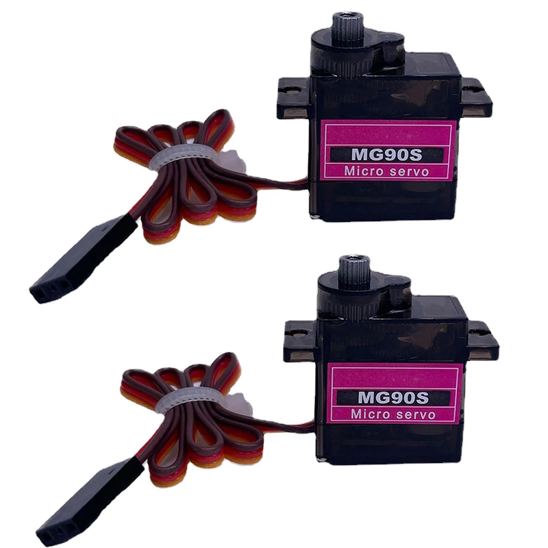 

MG90S Servo 10/50Pcs All Metal Gear Upgraded Version 9g SG90 For Airplane Helicopter Car Boat MG90 9G Trex 450 RC