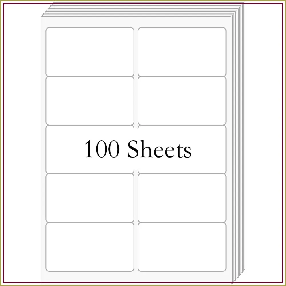 Printable White Shipping Labels for Inkjet and Laser