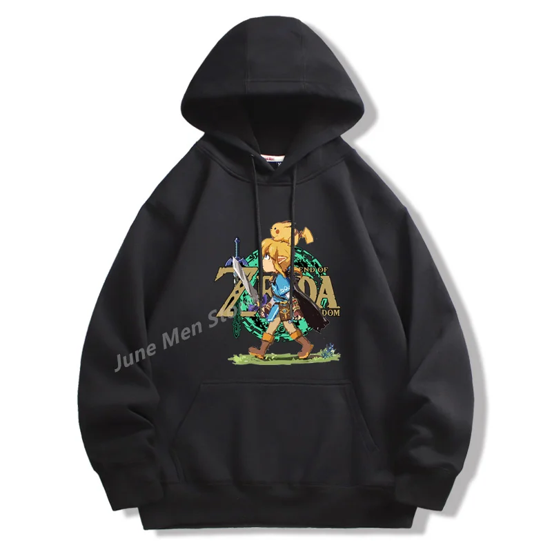 (Uniqlo) Legend of Zelda Kingdom of Tears Game HoodieTop felpa con cappuccio a maniche lunghe da uomo felpa con cappuccio in cotone Top Summer Women