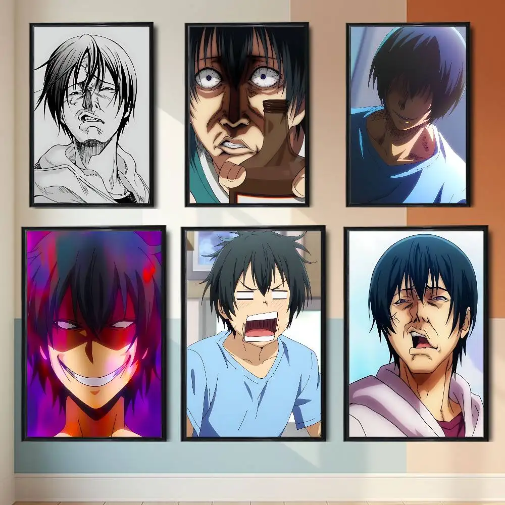 Iori Kitahara Grand Blue Dreaming  Poster Prints Wall Art Painting Picture Gift Living Room Bar Restaurant Dec Sticker Large