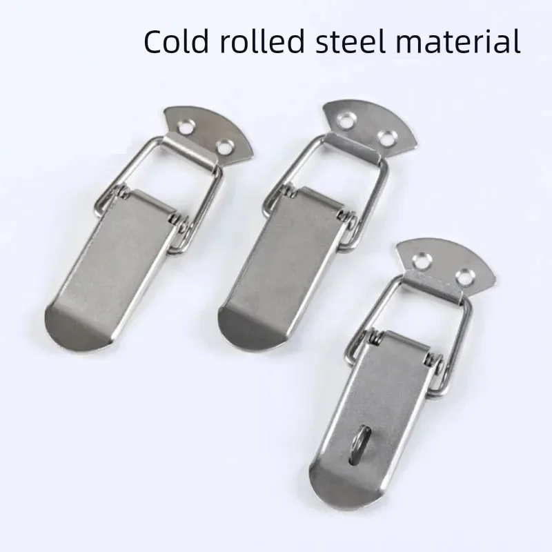 2/4/10 pcs Iron Plated Nickel Hasp Fastener, Toggle Latch, Catch Hasps Trailer,Spring card buckle