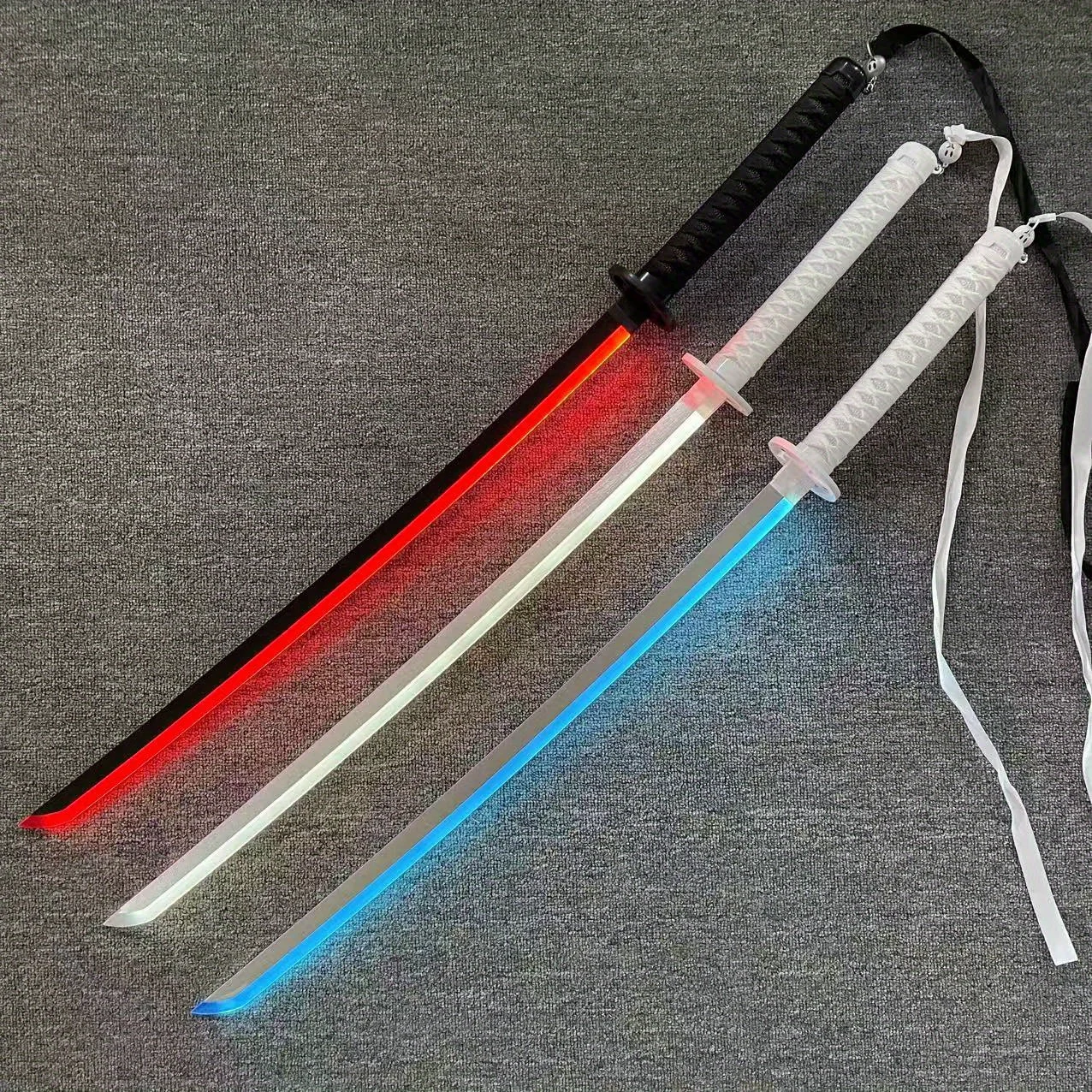 40inch Kuchiki Rukia Katana Led Light Samurai Sabre Anime Bleach Cosplay Prop Ninja Knife Luminou Sword Real Japanese Katana Toy