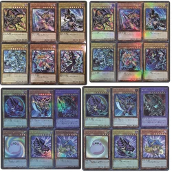 Yu-Gi-Oh! Carta fatta in casa personaggio dei cartoni animati Dark Magician Girl Red-Eyes Black Dragon carte da collezione giocattolo regalo di compleanno di natale