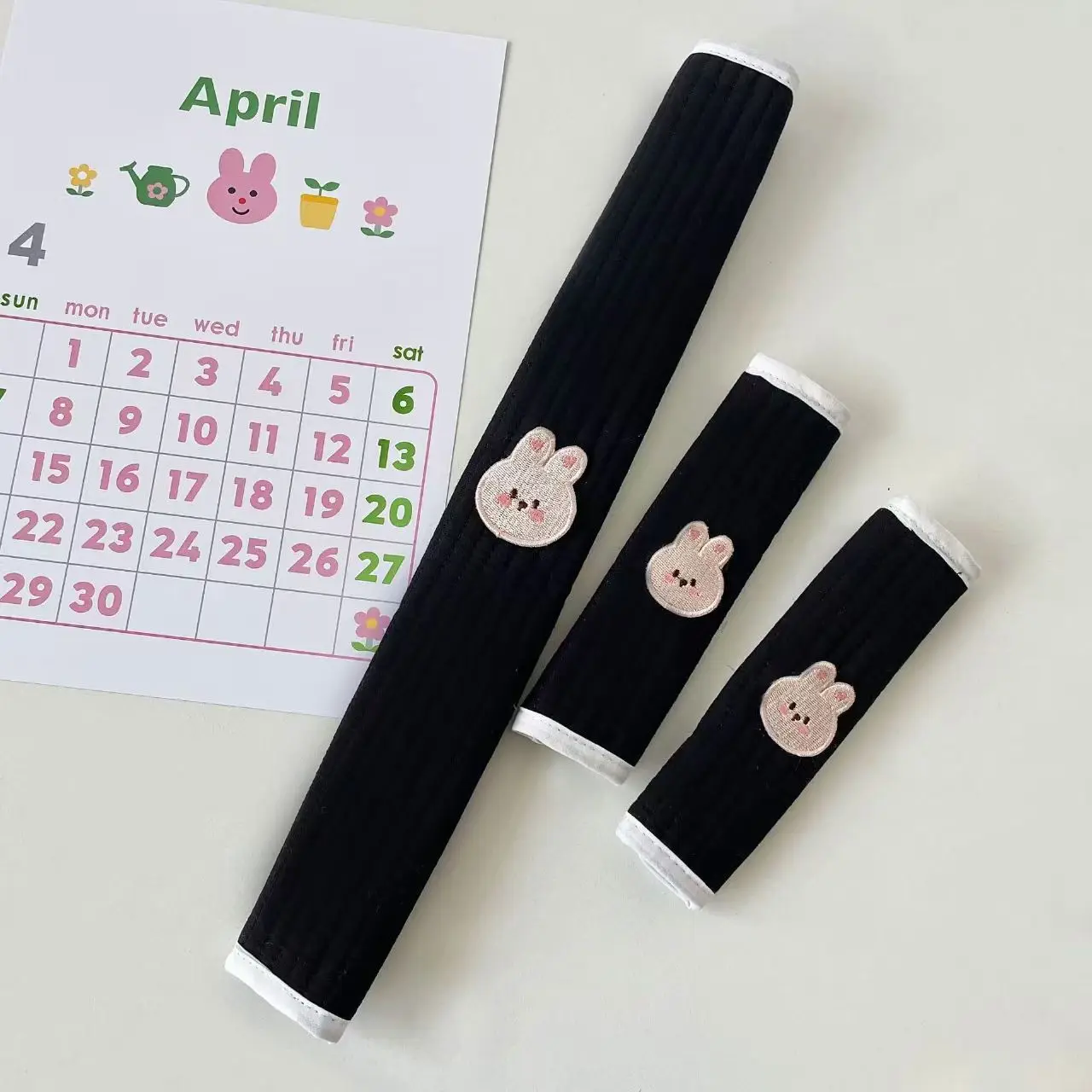 유모차 핸들바 보호 커버 동물 자수 어깨 보호대 물림 방지 물수건 앞손잡이 액세서리