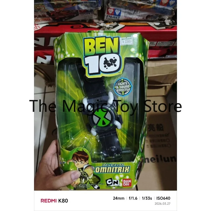 Original Bandai Ben 10: Teenage Mutant Hacker First Generation Watch Figure Collaboration Set Collectible Model Toy
