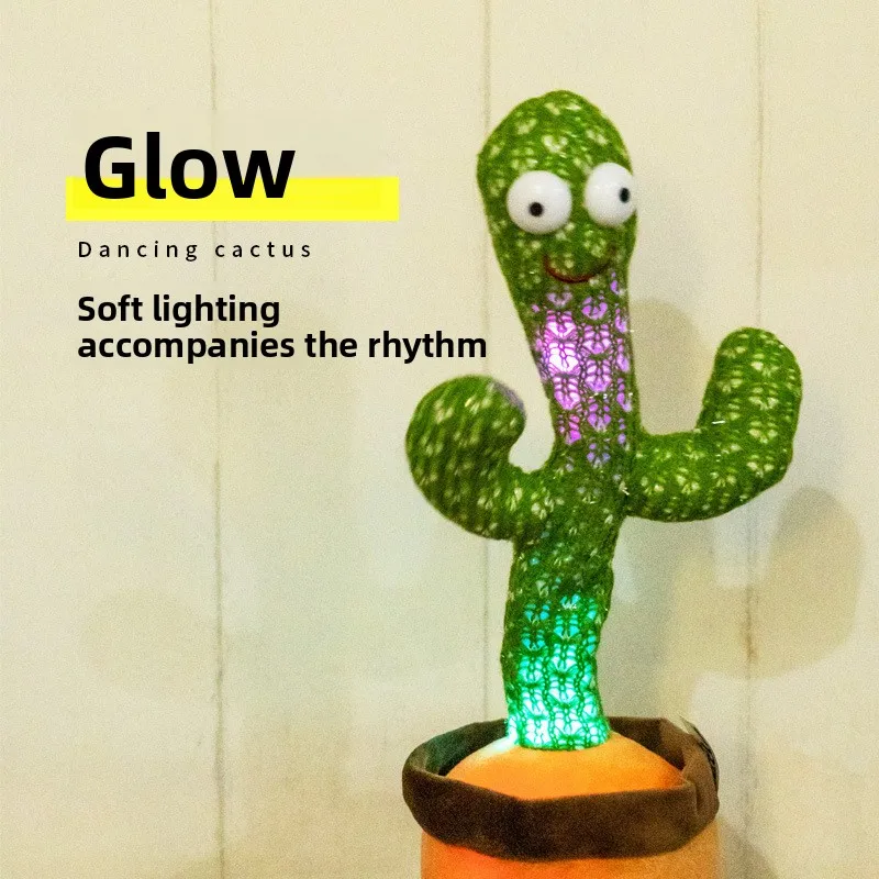 Dansende cactussen kunnen zingen, draaien en praten, grappig kinderspeelgoed, huisdecoratieornamenten