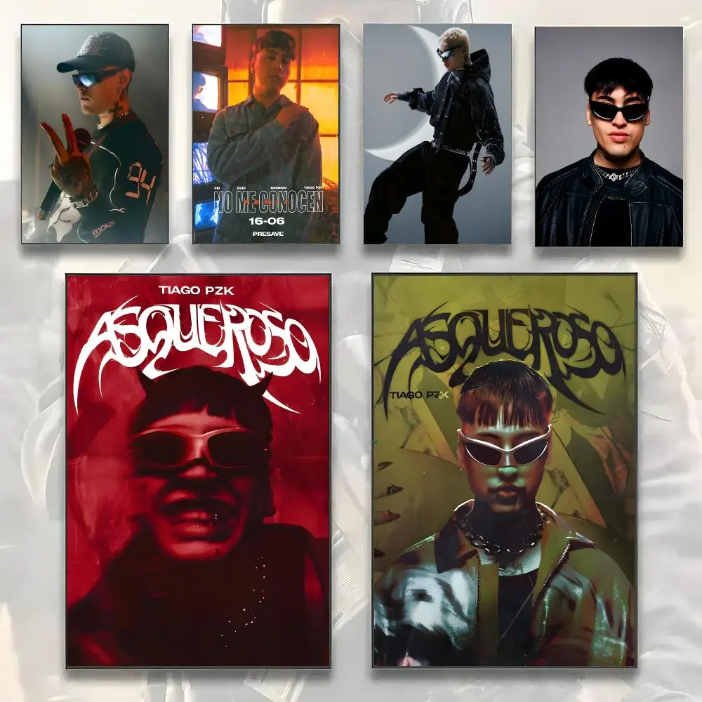Rapper Tiago PZK Singer Poster Painting Prints Wall Art Picture Film Room Home Bar Cafe Decor Home Mural