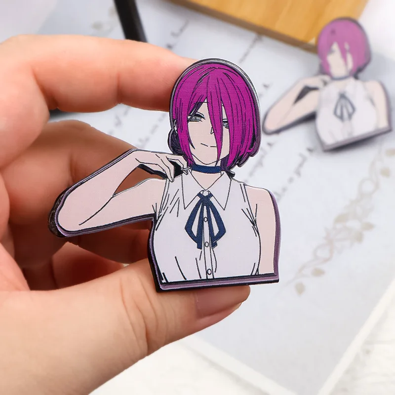 أنيمي Reze قوس بروش المينا دبوس ظهره الملابس شارة معدنية اكسسوارات هدية #1