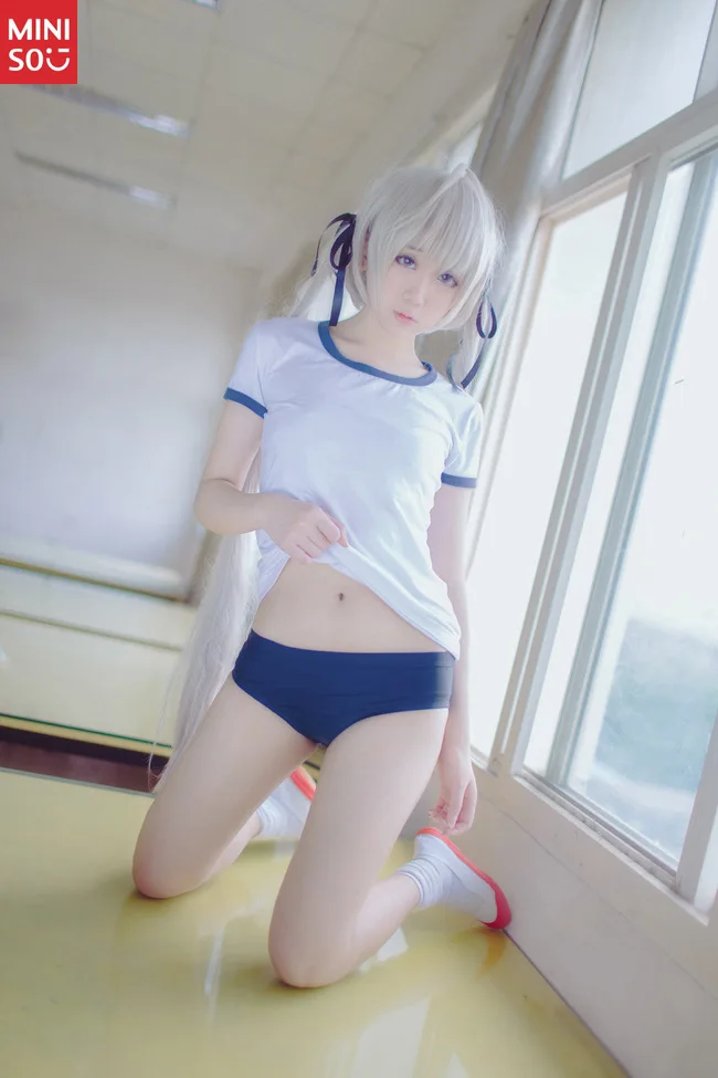 

Miniso Yosuga no Sora Cosplay Costume, Sora Kasugano Gym Uniform Full Set