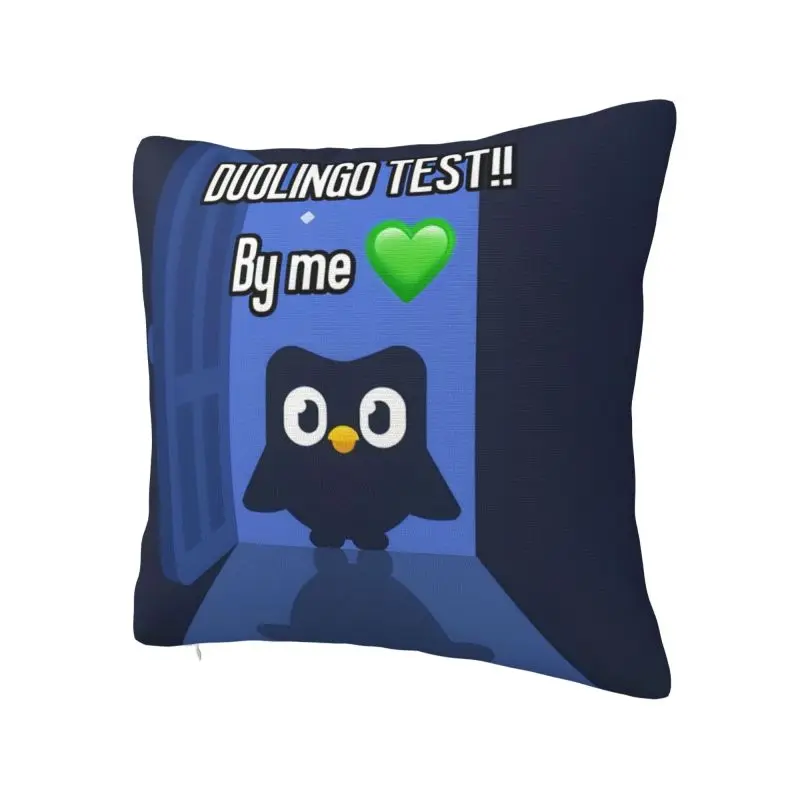 Custom Cute Cartoon Duolingos Educational Parrot Pillow Case 40x40cm Decor Home Luxury Cushion Cover Car Pillowcase