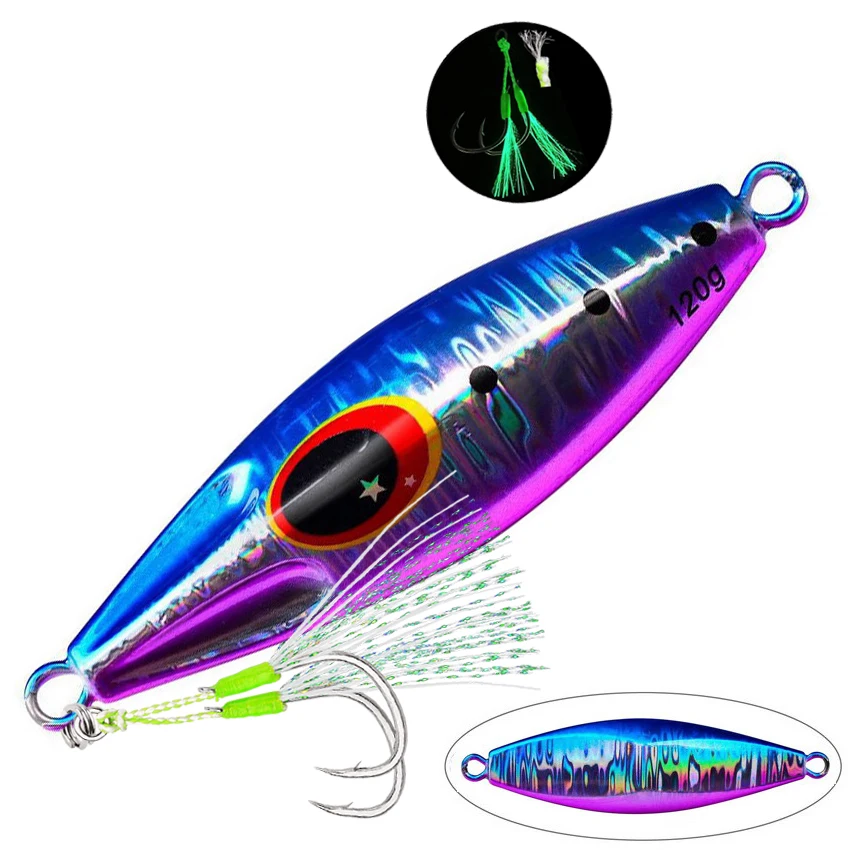 Metall-Jig-Löffelköder 30g 40g 60g 80g 100g 120g Sinkender Kunstköder für Shore Slow Jigging – Superharter Bass-Angelköder – Detail 7